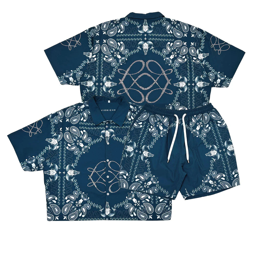 Reversible paisley set